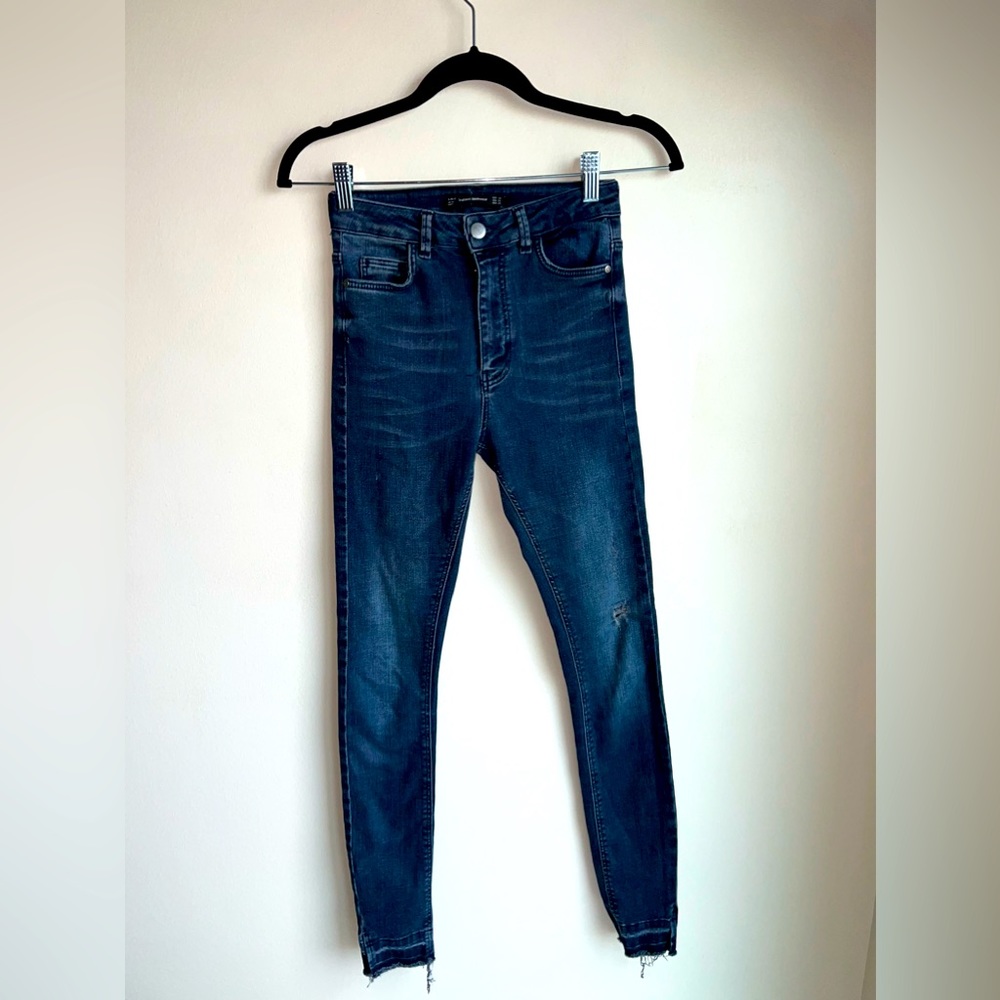 ZARA Trafaluc Denim Women Distressed Jeans 2 Euro 34